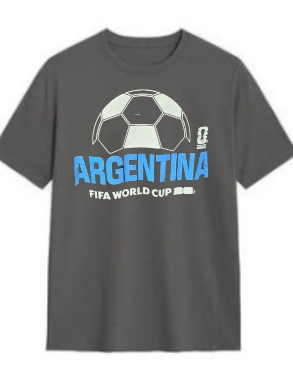 Official FIFA Gear Argentina World Cup Tee - Gray (all sizes)